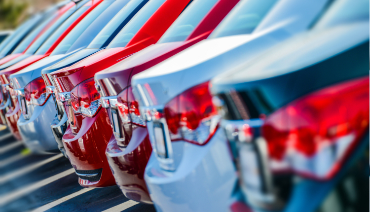 Row of cars